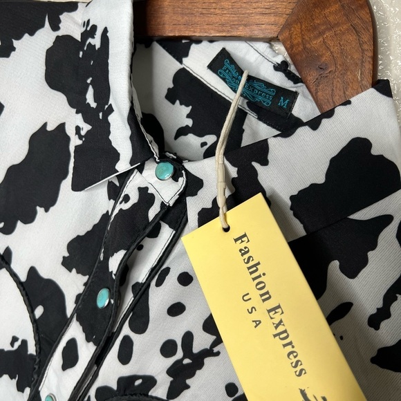 Fashion Express USA Western Snap Women’s Long Sleeve Shirt - Picture 15 of 15